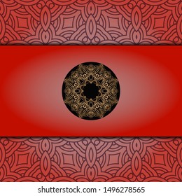 Luxury mandala background. Vector illustration.  For book cover, wedding invitation, or other tempalte card. 