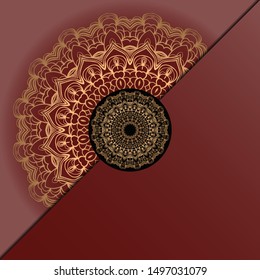 Luxury mandala background. Vector illustration.  For book cover, wedding invitation, or other tempalte card. 