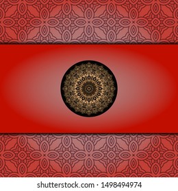 Luxury mandala background. Vector illustration.  For book cover, wedding invitation, or other tempalte card. 