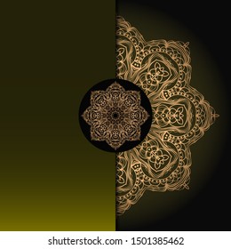 Luxury mandala background. Vector illustration.  For book cover, wedding invitation, or other tempalte card. 
