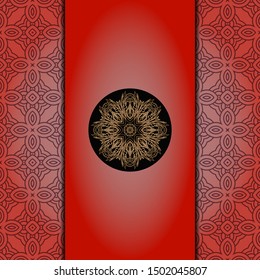 Luxury mandala background. Vector illustration.  For book cover, wedding invitation, or other tempalte card. 