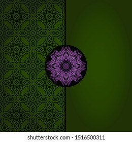 Luxury mandala background. Vector illustration.  For book cover, wedding invitation, or other tempalte card