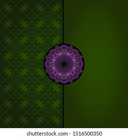 Luxury mandala background. Vector illustration.  For book cover, wedding invitation, or other tempalte card