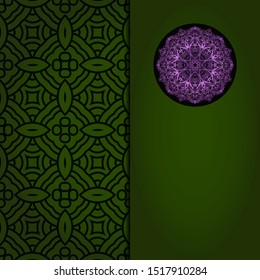 Luxury mandala background. Vector illustration.  For book cover, wedding invitation, or other tempalte card