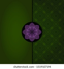 Luxury mandala background. Vector illustration.  For book cover, wedding invitation, or other tempalte card