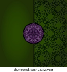 Luxury mandala background. Vector illustration.  For book cover, wedding invitation, or other tempalte card