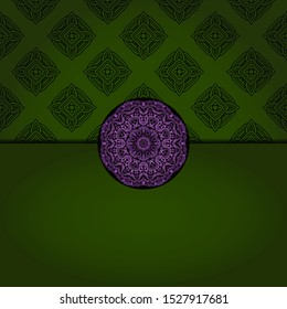 Luxury mandala background. Vector illustration.  For book cover, wedding invitation, or other tempalte card