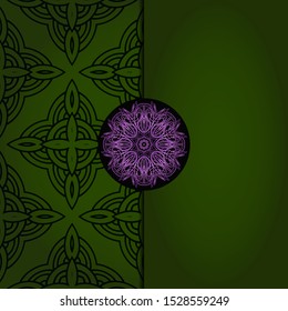 Luxury mandala background. Vector illustration.  For book cover, wedding invitation, or other tempalte card