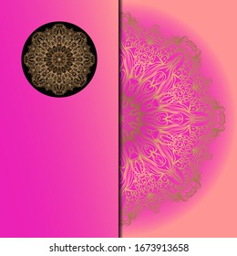 Luxury mandala background. Vector illustration.  