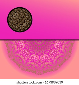 Luxury mandala background. Vector illustration.  
