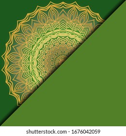 Lujoso marco mandala. Ilustración vectorial.  Para la portada del libro, la invitación a la boda u otra carta de viaje. 