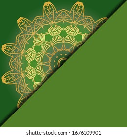 Luxus-Mandala-Hintergrund. Vektorillustration.  Für Buchcover, Hochzeitseinladung oder andere Vorlage Karte. 