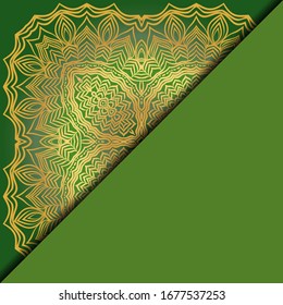 Luxury mandala background. Vector illustration. For book cover, wedding invitation, or other tempalte card. 