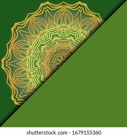Luxus-Mandala-Hintergrund. Vektorillustration.  Für Buchcover, Hochzeitseinladung oder andere Vorlage Karte. 