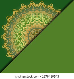 Luxus-Mandala-Hintergrund. Vektorillustration.  Für Buchcover, Hochzeitseinladung oder andere Vorlage Karte. 