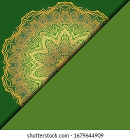 Lujoso marco mandala. Ilustración vectorial. Para la portada del libro, la invitación de boda u otra tarjeta de plantilla. 