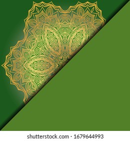 Luxury mandala background. Vector illustration. For book cover, wedding invitation, or other template card. 