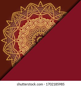 Lujoso marco mandala. Ilustración vectorial. Para la portada del libro, la invitación a la boda u otra carta de viaje. 