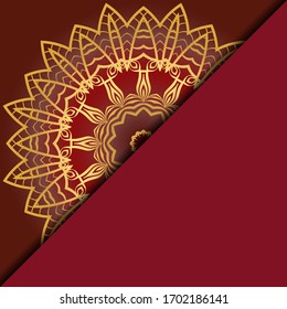 Luxury mandala background. Vector illustration. For book cover, wedding invitation, or other tempalte card. 