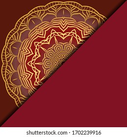 Luxury mandala background. Vector illustration. For book cover, wedding invitation, or other tempalte card. 