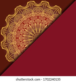Luxury mandala background. Vector illustration. For book cover, wedding invitation, or other tempalte card. 