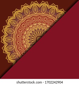 Luxury mandala background. Vector illustration. For book cover, wedding invitation, or other template card. 