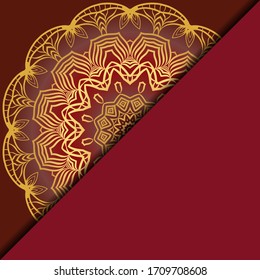 Luxury mandala background. Vector illustration. For book cover, wedding invitation, or other tempalte card. 