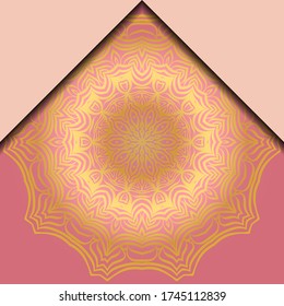 Luxury mandala background. Vector illustration. For book cover, wedding invitation, or other tempalte card. 
