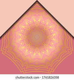 Luxury mandala background. Vector illustration. For book cover, wedding invitation, or other tempalte card. 