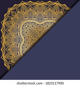 Luxury mandala background. Vector illustration. For book cover, wedding invitation, or other tempalte card. 
