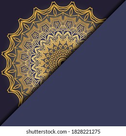 Luxury mandala background. Vector illustration. For book cover, wedding invitation, or other tempalte card. 