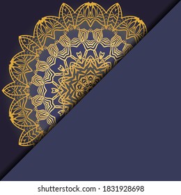 Luxury mandala background. Vector illustration. For book cover, wedding invitation, or other tempalte card. 