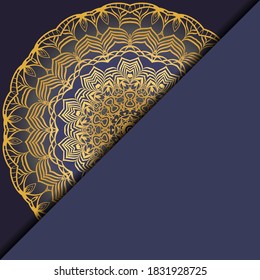 Luxury mandala background. Vector illustration. For book cover, wedding invitation, or other tempalte card. 