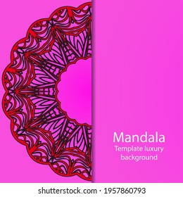 Luxury mandala background. Vector illustration