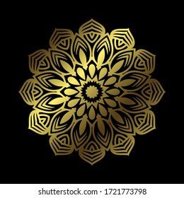 Luxury mandala background vector premium