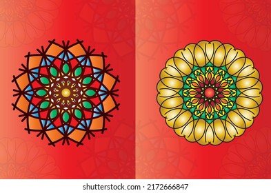 Luxury Mandala background vector template you can edit this template and can also use any of colour page and background shapes and decoration.