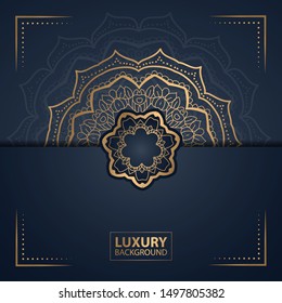 Luxury mandala background for wedding invitation, book cover.