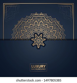 Luxury mandala background for wedding invitation, book cover.