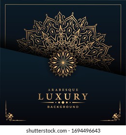 
Luxury mandala background for wedding invitation, book cover, flyer, menu, brochure or leaflet