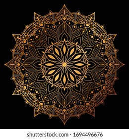 
Luxury mandala background for wedding invitation, book cover, flyer, menu, brochure or leaflet