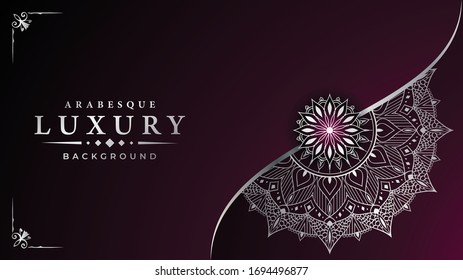 
Luxury mandala background for wedding invitation, book cover, flyer, menu, brochure or leaflet