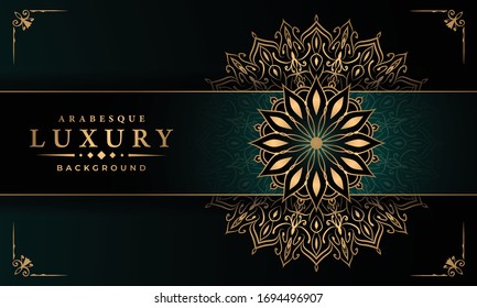 
Luxury mandala background for wedding invitation, book cover, flyer, menu, brochure or leaflet