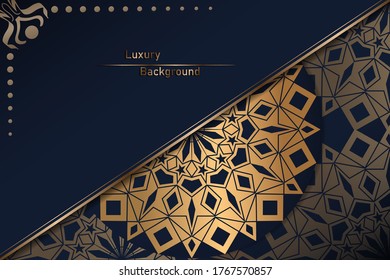 Luxury mandala background for wedding invitation, book cover. Patterns in Moroccan, Indian, Islamic, Chinese Post, Nepali or Arabic Style. Decor. Zentangle Mandala