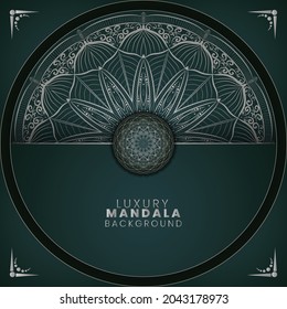 Luxury mandala background white vector design