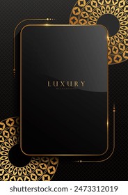 luxury mandala black gold art background, islamic circle line design, elegant diwali india wallpaper, artwork for web templates, cover invitation card 