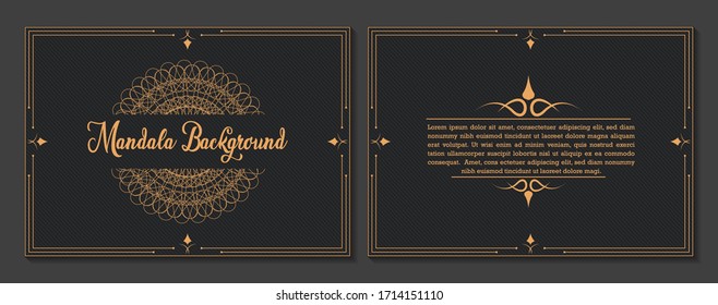 Luxury Mandala business card template