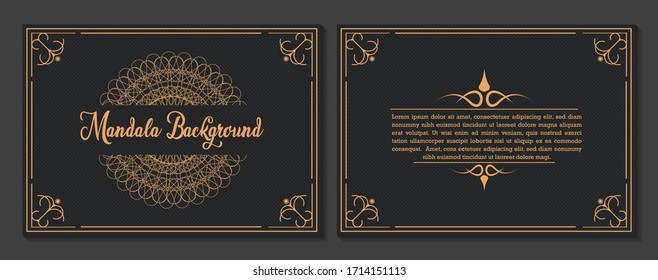 Luxury Mandala business card template