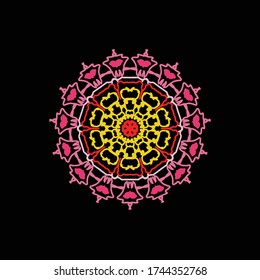The luxury mandala, circle ornament