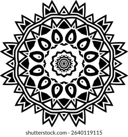 Luxury Mandala Circular Pattern in the Form of a Mandala Decorative Ornament in Ethnic Oriental Style.