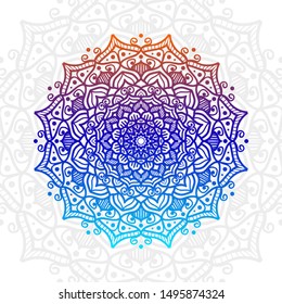 Luxury mandala. colorful. background vector